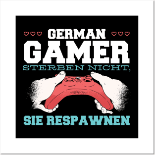 Gamer sterben nicht design Posters and Art